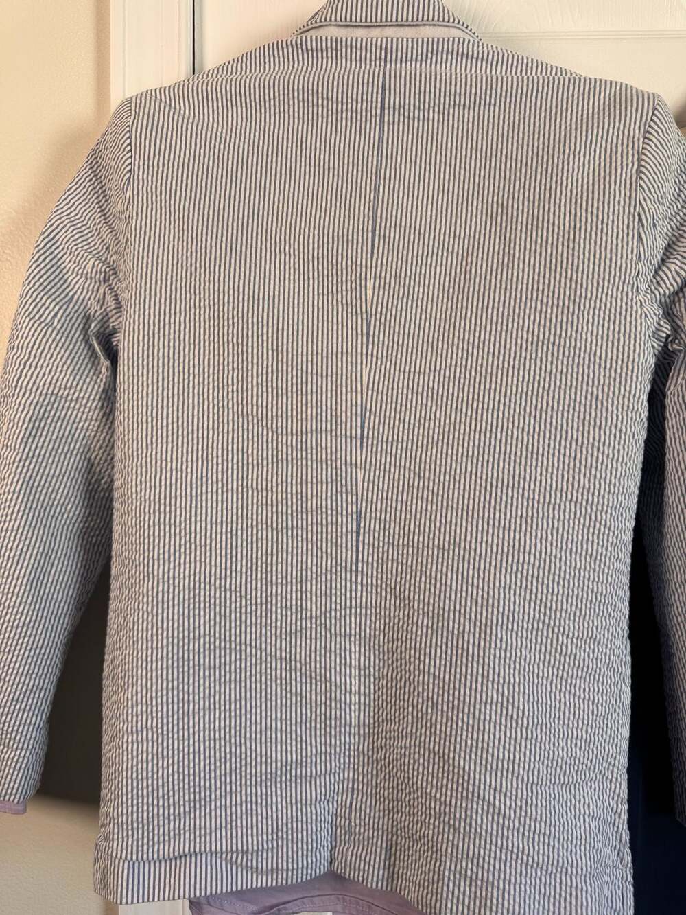 IZOD Boy's 3-Piece Suit Set Seersucker Blazer Size 12 Shirt 10/12 Pants 10 - Picture 5 of 8